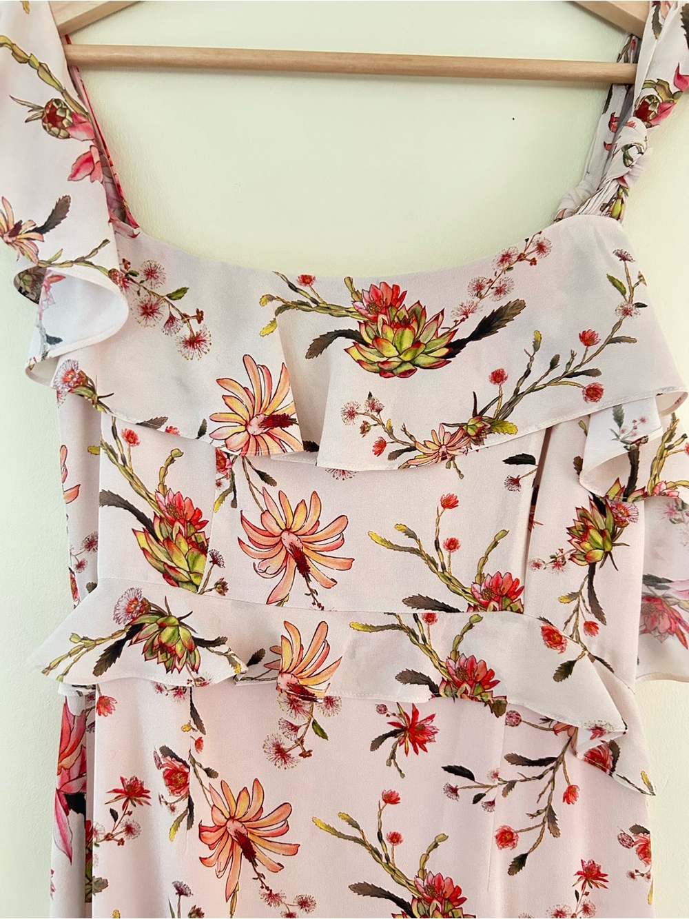 Rachel Zoe Jillian Dress One Shoulder High Low Hem, Silk Chiffon Size 4